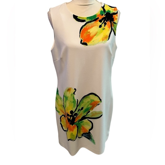 Lauren Women's Ralph Lauren White Floral Print Sleeveless Dress - Picture 5 of 9